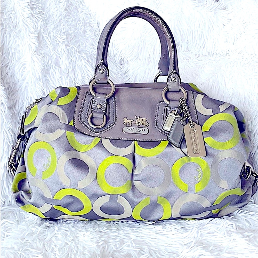 COACH Madison OP Art Sabrina Satchel